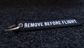 embroidered black 120x25 keychain