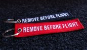 embroidered redblack keychain 4.72x0.98