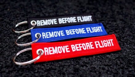 Remove Before Flight Keyrings Pack