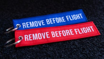 woven redblue key chain 5.5x1.8