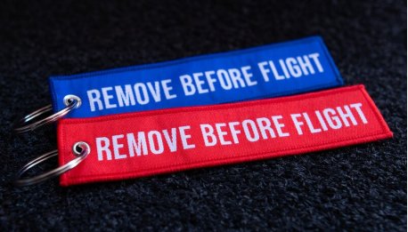woven redblue key chain 5.5x1.8