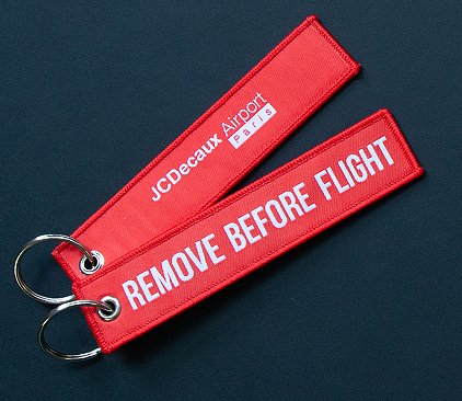 Portachiavi RBF Remove Before Flight Azzurro