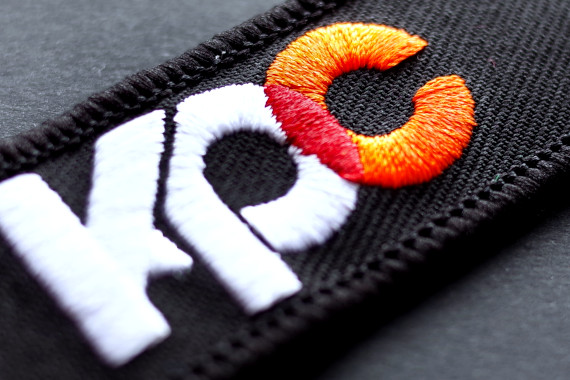 KPC embroidery logo zoom