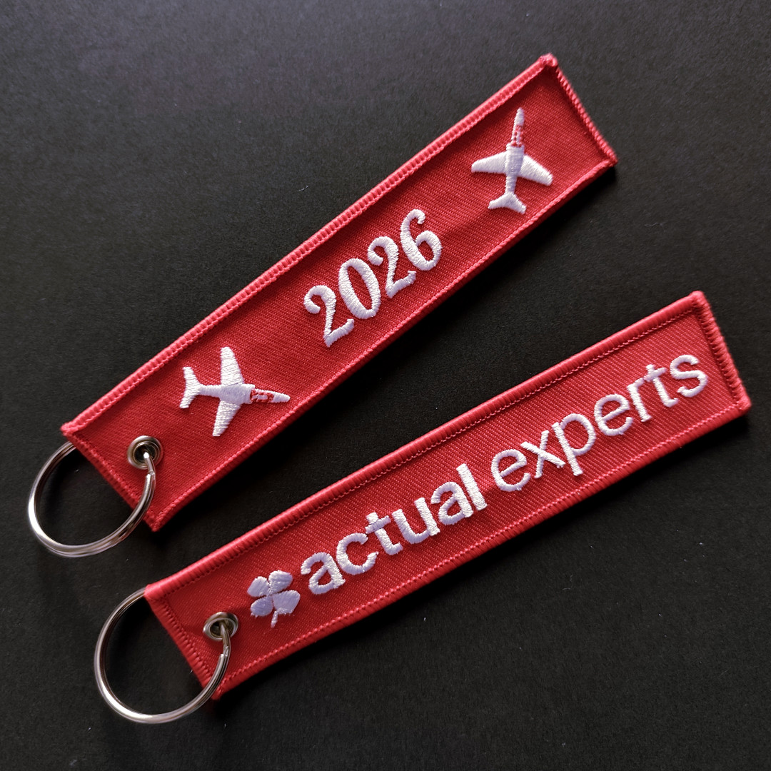 Porte-clé brodé personnalisé Actual Experts 2026