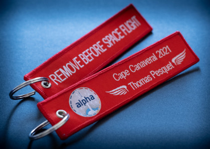 porte-clé remove before space flight de la mission alpha