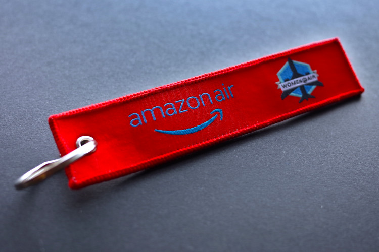 Amazon Air woven keychain