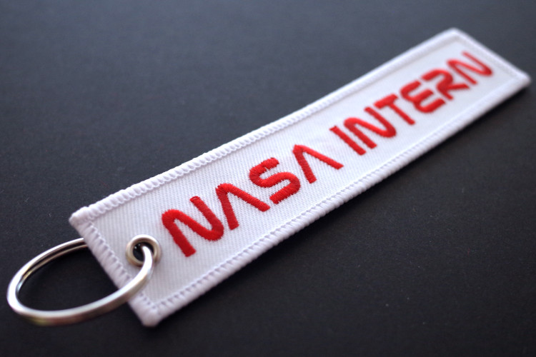 Nasa embroidered keychain