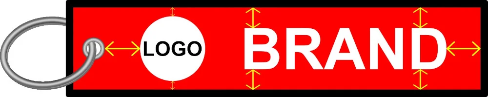 Organization of elements: logo, brand, slogan